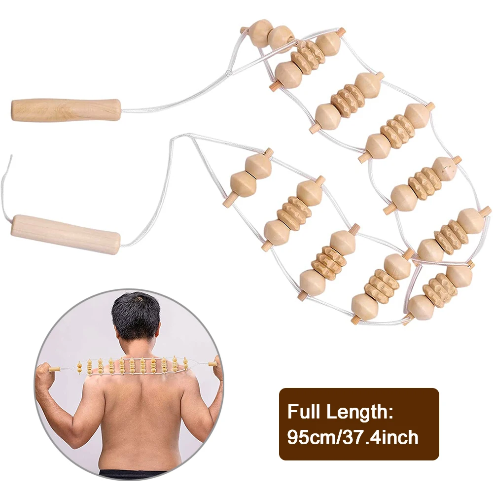 1Pcs Back Massager with Rollers and Rope,Multi-Functional Back Roller & Neck Massager,Eases Muscle Tension& Supports Skin Health 1Pcs Back Massager with Rollers and Rope,Multi-Functional Back Roller & Neck Massager,Eases Muscle Tension& Supports Skin Health