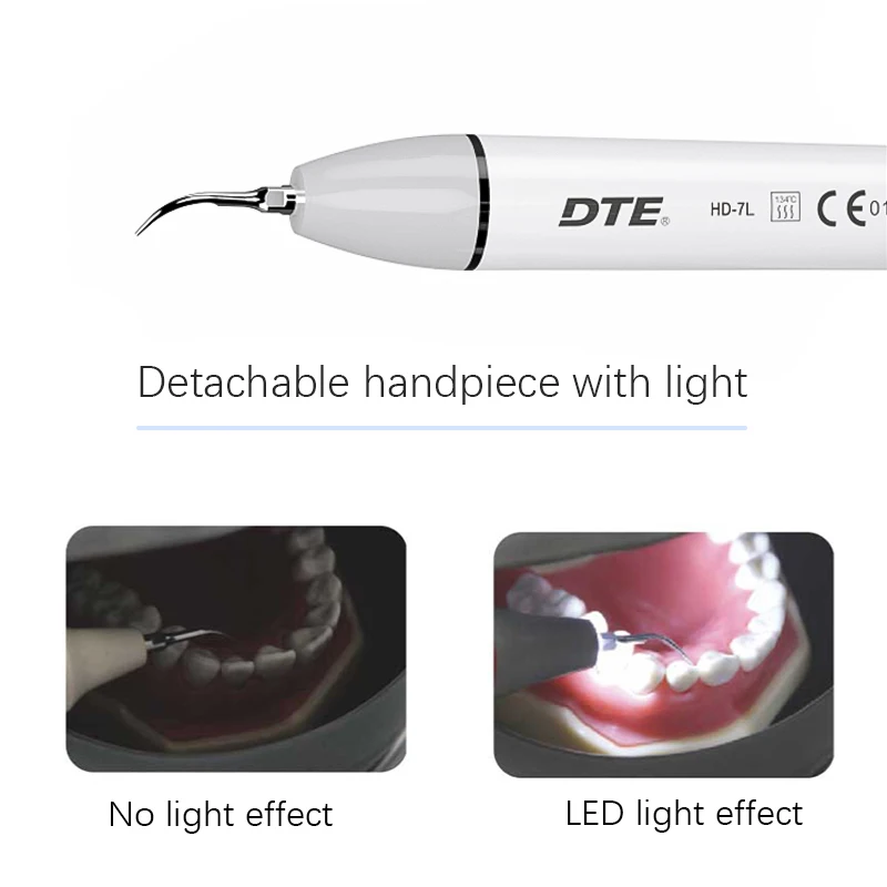Woodpecker DTE D7 LED Ultrasonic Scaler Prevent Dental Disease Fiber Optics Portable Teeth Whitening Cleaning Dental Equipment - Image 5