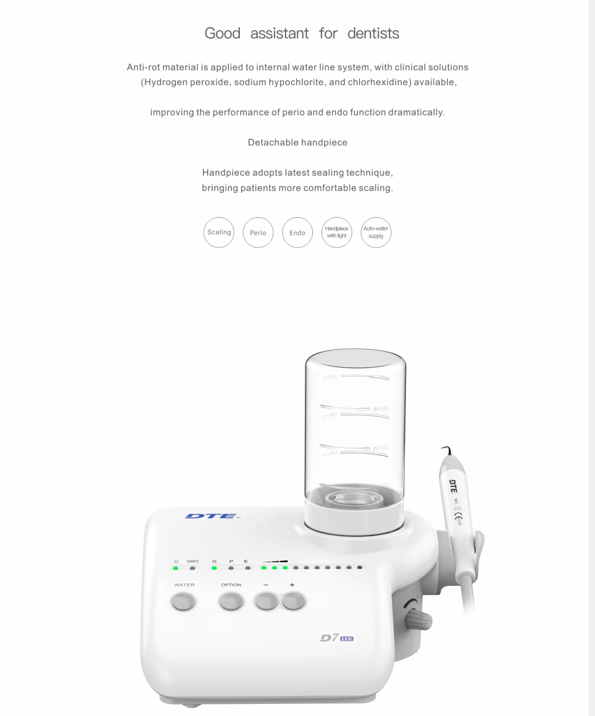Woodpecker DTE D7 LED Ultrasonic Scaler Prevent Dental Disease Fiber Optics Portable Teeth Whitening Cleaning Dental Equipment Woodpecker DTE D7 LED Ultrasonic Scaler Prevent Dental Disease Fiber Optics Portable Teeth Whitening Cleaning Dental Equipment