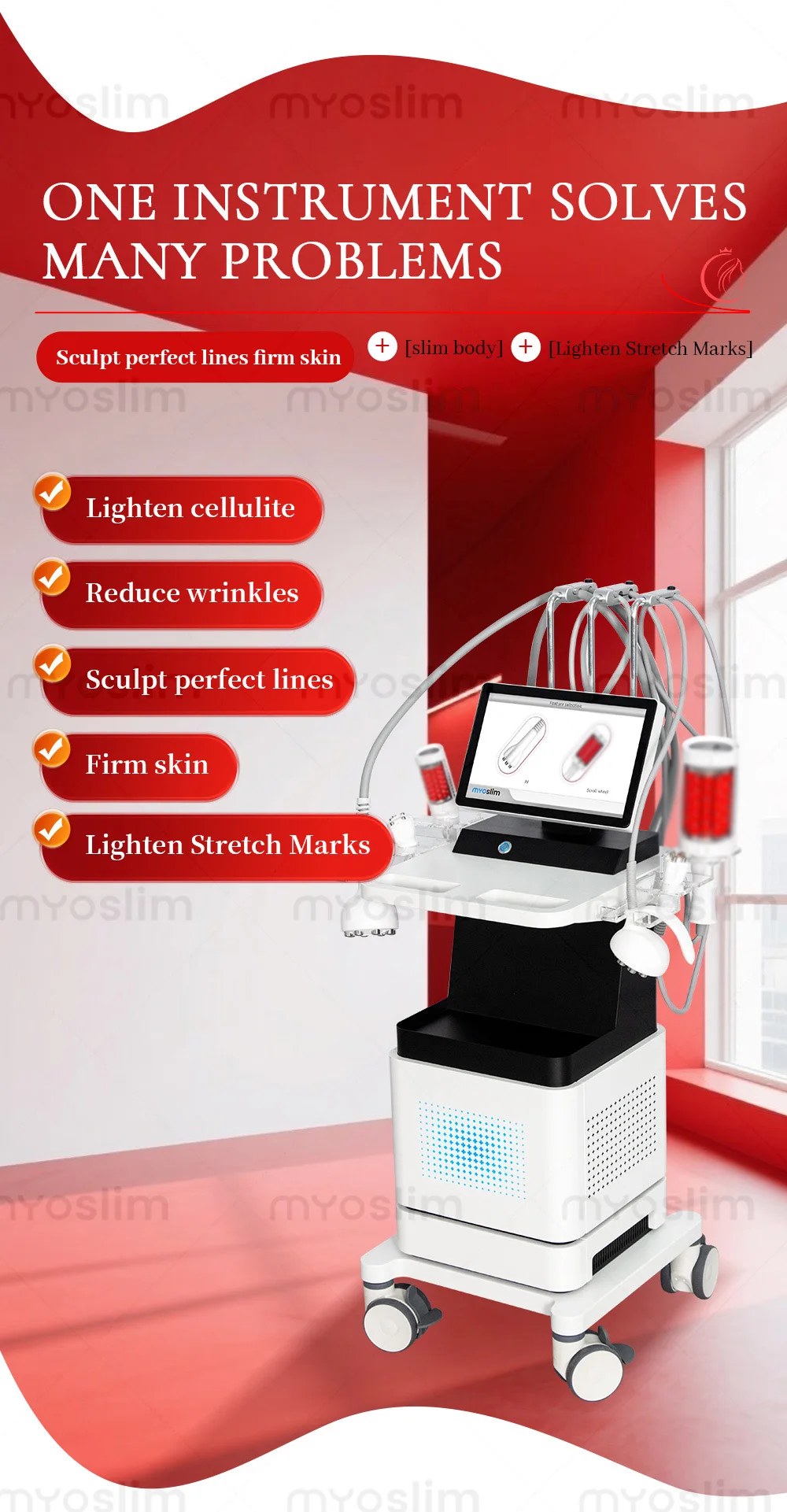 4D Multi-Function RF + Vacuum Roller Body Sculpting Machine – Skin Tightening Cellulite Removal & Muscle Stimulation All-in-One