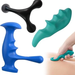T-shaped Massager Thumb Finger Pressure Press Trigger Point Manual Deep Physiotherapy Massage Tools Full Body Muscle Relax Stick