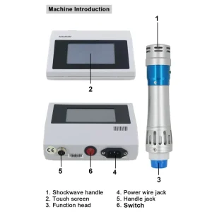 300mj Shockwave Therapy Machine with 7 Heads Body Massage ED Treatment Relax Physiotherapy New Shock Wave Equipment Pain Relief