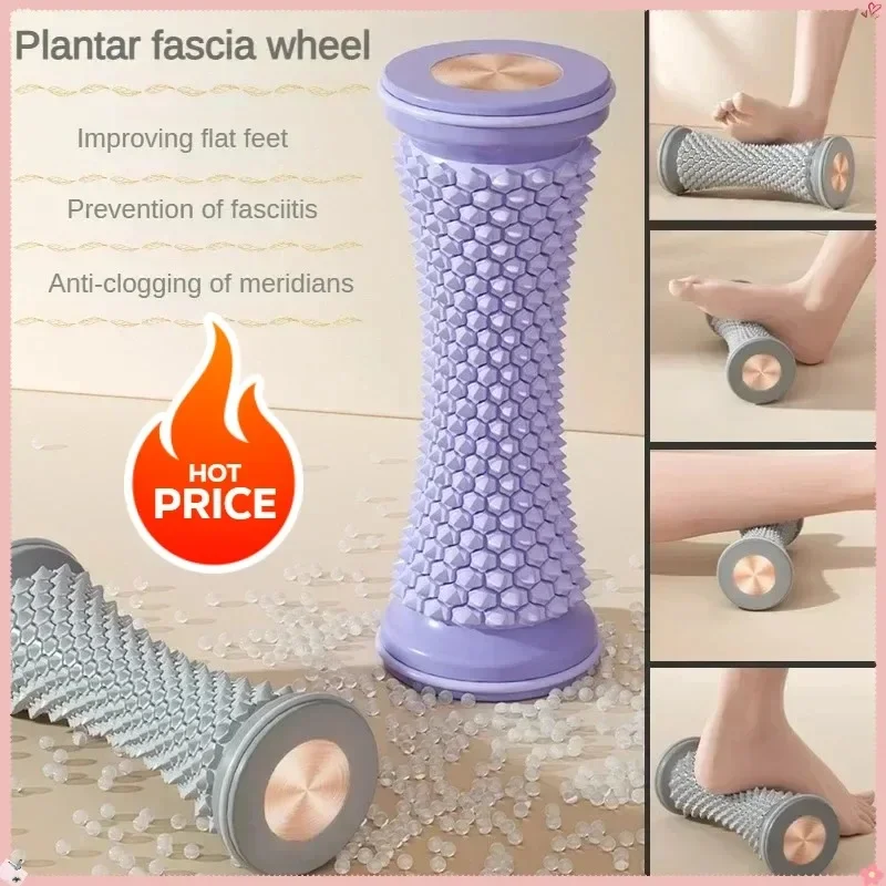 /Foot Massager Massage Roller Yoga Massage Ball Plantar Fascia Roller Muscle Relaxation Care Plastic Manual Foot Massager - Image 2