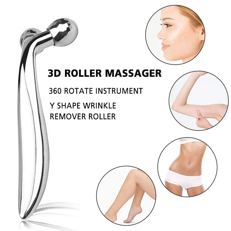 Face Rolling Massager Facial Lift 3D Manual Roller Massager Y Shape 360 Rotating Wrinkle Remover Body Massager Skin Care Tools Face Rolling Massager Facial Lift 3D Manual Roller Massager Y Shape 360 Rotating Wrinkle Remover Body Massager Skin Care Tools