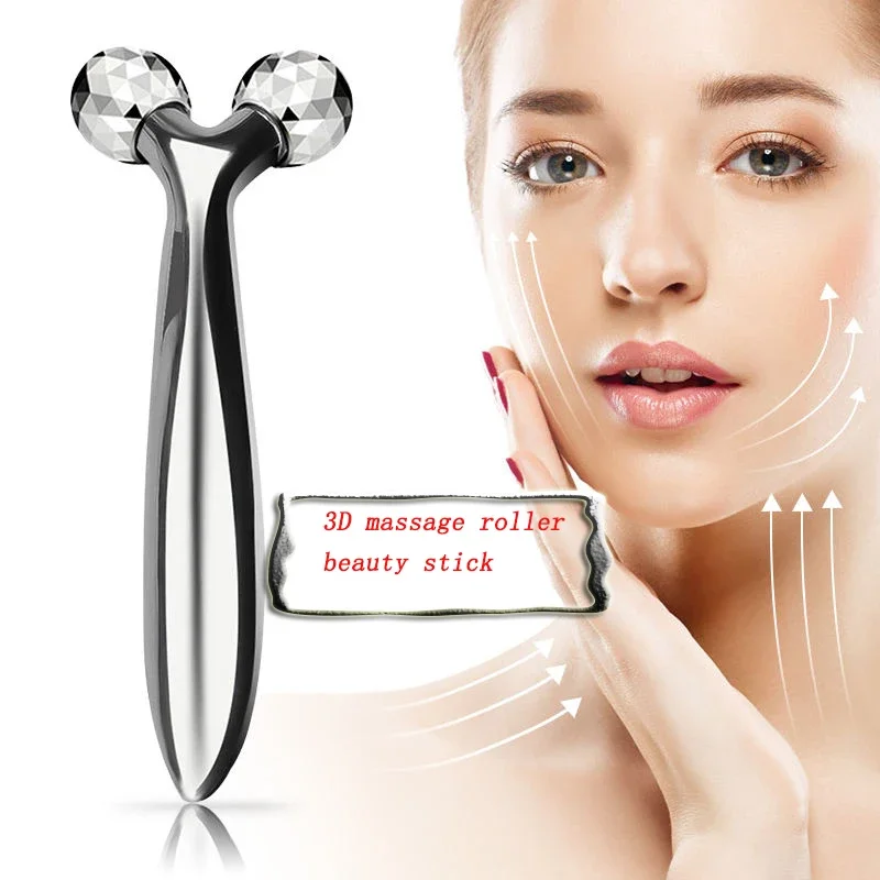 Face Rolling Massager Facial Lift 3D Manual Roller Massager Y Shape 360 Rotating Wrinkle Remover Body Massager Skin Care Tools - Image 2