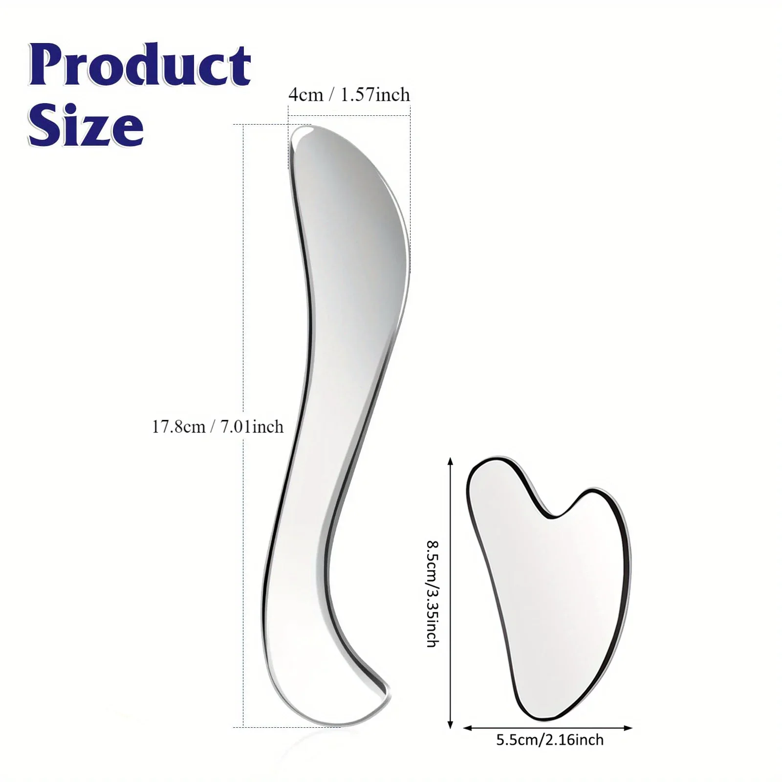 3 Piece Set Multifunctional Muscle Relaxation Massage Knife Stainless Steel Gua Sha Knife with Bag 3 Piece Set Multifunctional Muscle Relaxation Massage Knife Stainless Steel Gua Sha Knife with Bag