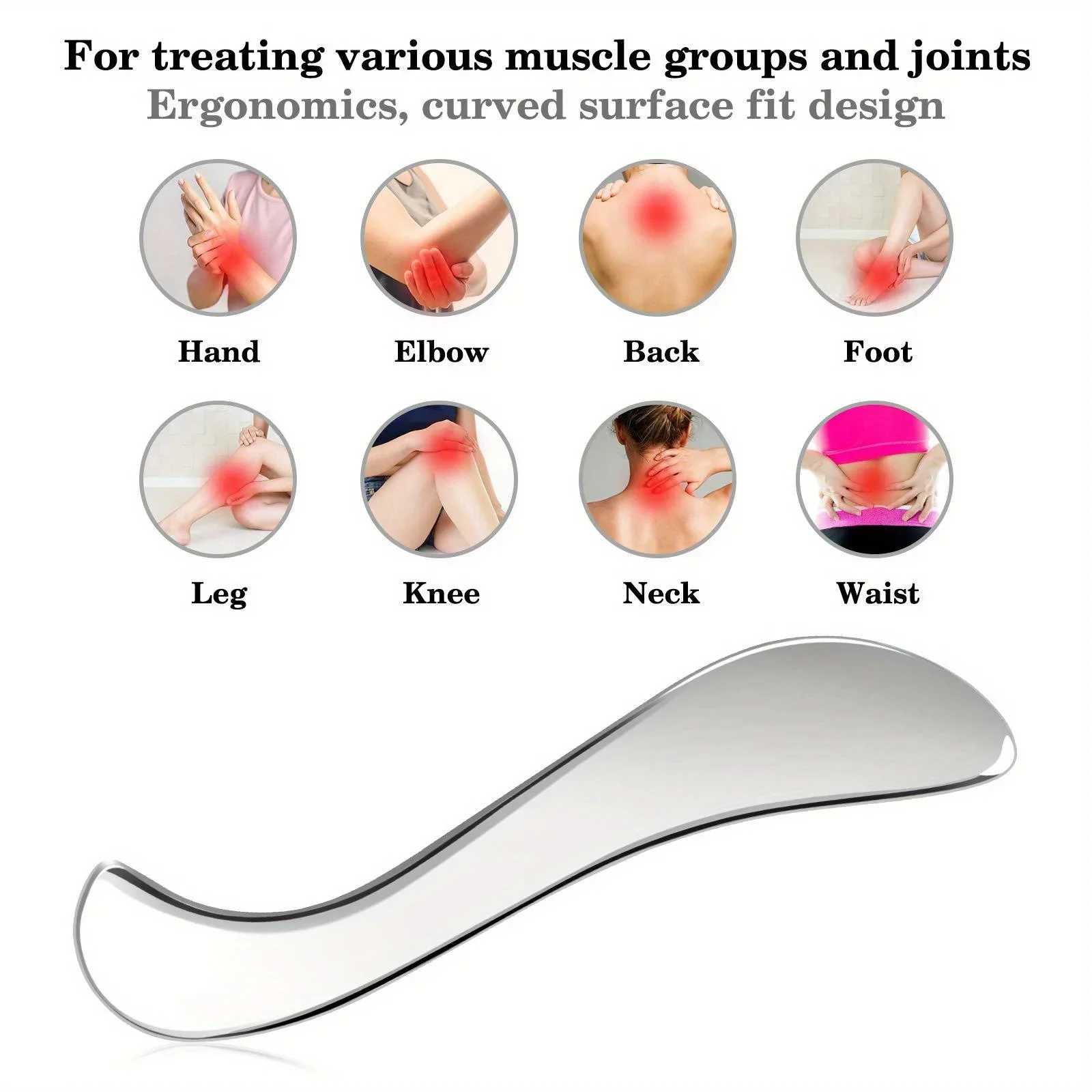 3 Piece Set Multifunctional Muscle Relaxation Massage Knife Stainless Steel Gua Sha Knife with Bag 3 Piece Set Multifunctional Muscle Relaxation Massage Knife Stainless Steel Gua Sha Knife with Bag
