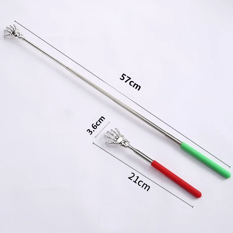 1/2pcs Massager Back Stainless Steel Scratcher Ghost Hand Telescopic Scratching Portable Extendable Products Itch Massage Tools