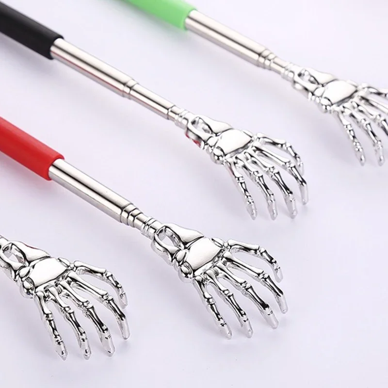 1/2pcs Massager Back Stainless Steel Scratcher Ghost Hand Telescopic Scratching Portable Extendable Products Itch Massage Tools