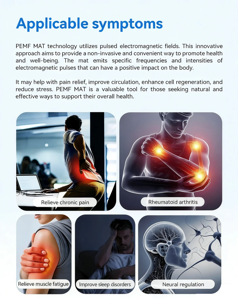 200*60cm PEMF Mat PEMF Magnetic Therapy Device Physio Magneto Machine Full Body Pain Relief Improve Sleep Boost Circulation 200*60cm PEMF Mat PEMF Magnetic Therapy Device Physio Magneto Machine Full Body Pain Relief Improve Sleep Boost Circulation