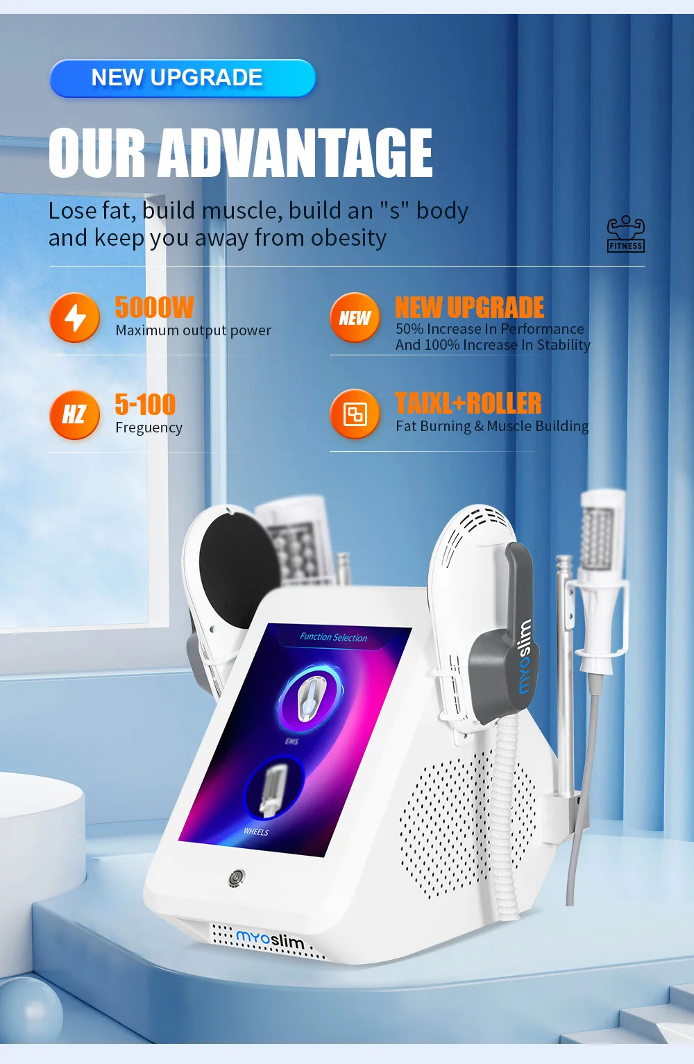 EMS Vacuum Inner Ball Roller 360 Degree Rolling Cellulite Massage Weights Loss Machine Body Muscle Body Slimming Fat Removal EMS Vacuum Inner Ball Roller 360 Degree Rolling Cellulite Massage Weights Loss Machine Body Muscle Body Slimming Fat Removal