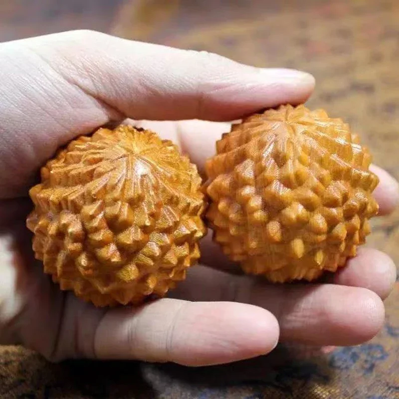 1pcs Massage Relax Muscle Durian Thorn Wood Health Ball Hand Fitness Stimulating Acupoints Foot Body Massage Healthcare Ball - Image 6