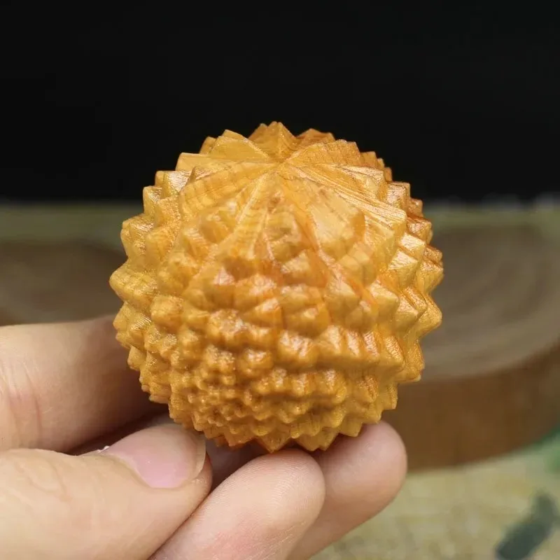 1pcs Massage Relax Muscle Durian Thorn Wood Health Ball Hand Fitness Stimulating Acupoints Foot Body Massage Healthcare Ball - Image 3