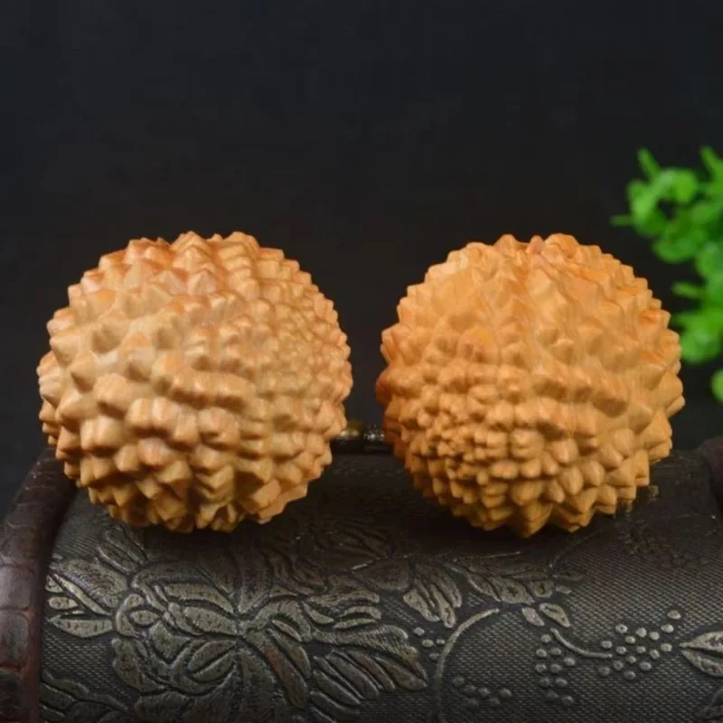 1pcs Massage Relax Muscle Durian Thorn Wood Health Ball Hand Fitness Stimulating Acupoints Foot Body Massage Healthcare Ball - Image 4