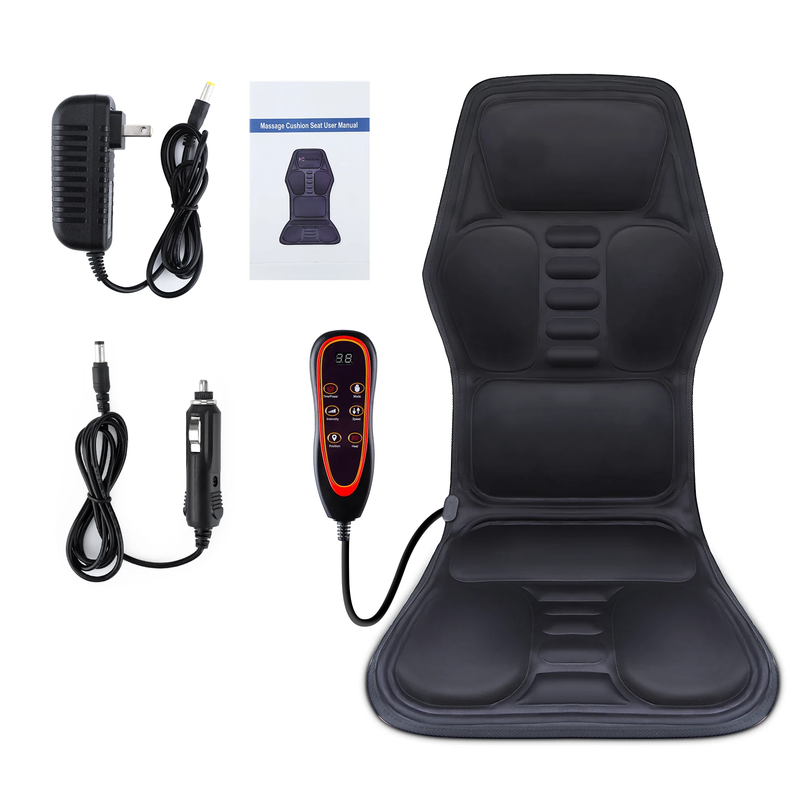 Electric Back Massager Infrared Full-Body Massage Chair Cushion Heating Vibrator Car Home Office Lumbar Neck Mattress Chair Mat Electric Back Massager Infrared Full-Body Massage Chair Cushion Heating Vibrator Car Home Office Lumbar Neck Mattress Chair Mat