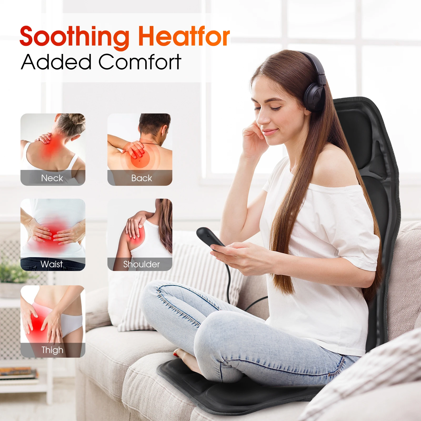 Electric Back Massager Infrared Full-Body Massage Chair Cushion Heating Vibrator Car Home Office Lumbar Neck Mattress Chair Mat Electric Back Massager Infrared Full-Body Massage Chair Cushion Heating Vibrator Car Home Office Lumbar Neck Mattress Chair Mat