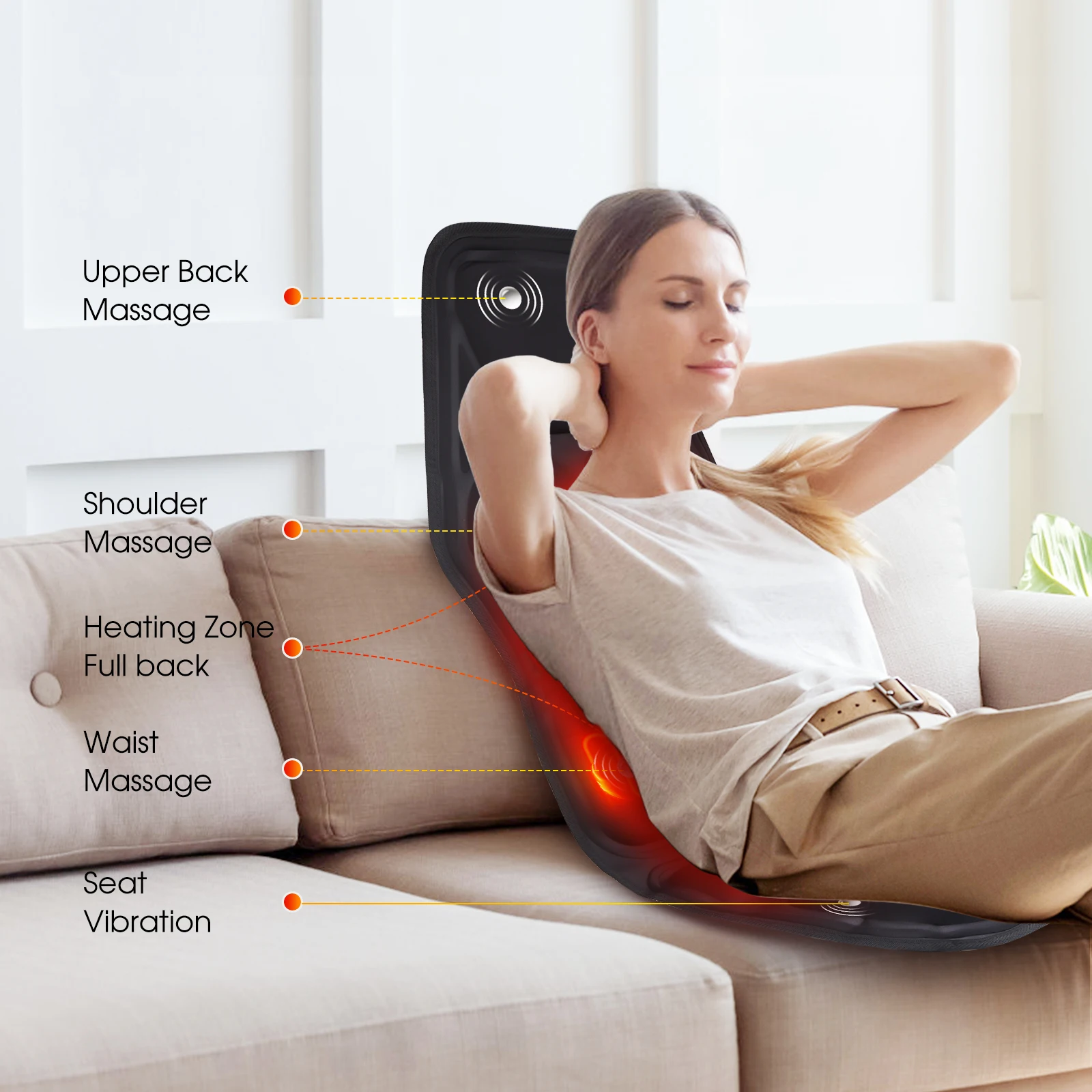 Electric Back Massager Infrared Full-Body Massage Chair Cushion Heating Vibrator Car Home Office Lumbar Neck Mattress Chair Mat Electric Back Massager Infrared Full-Body Massage Chair Cushion Heating Vibrator Car Home Office Lumbar Neck Mattress Chair Mat