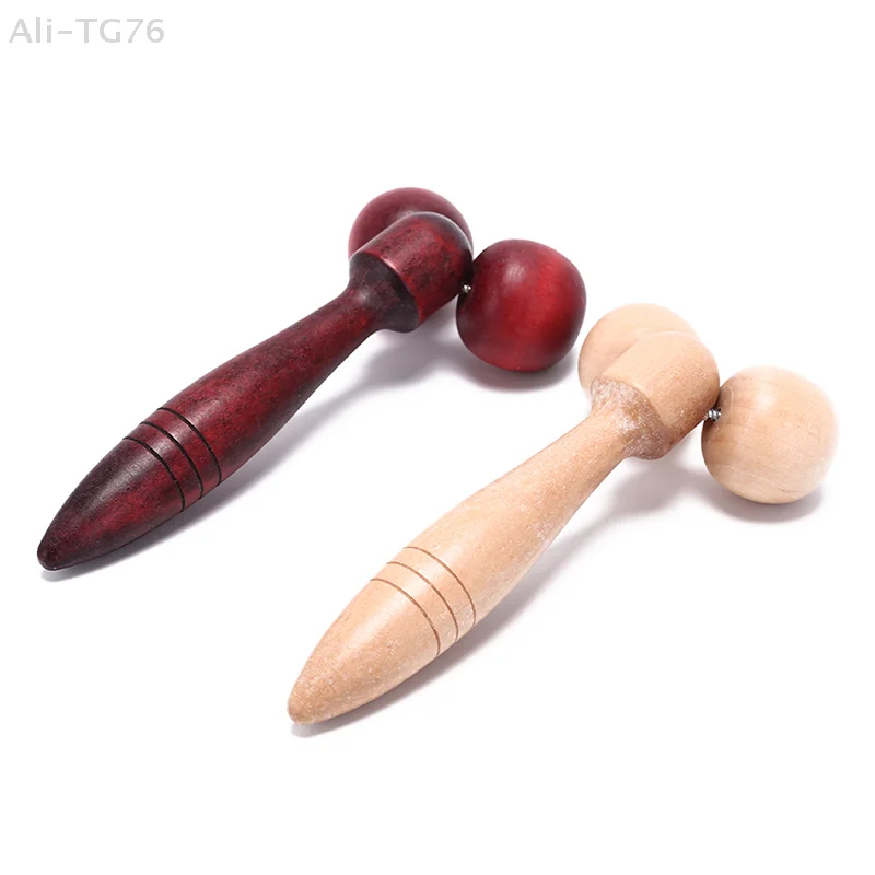 Random Color Wooden Ball Roller Massager Tool for Reflexology Hand Face & Body Relaxing Random Color Wooden Ball Roller Massager Tool for Reflexology Hand Face & Body Relaxing