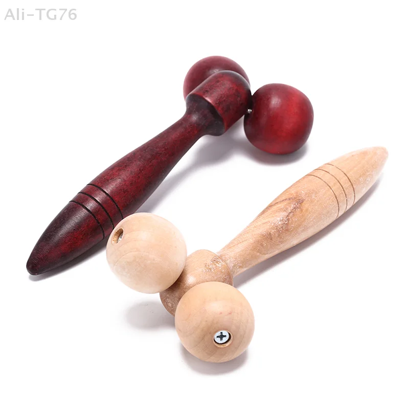 Random Color Wooden Ball Roller Massager Tool for Reflexology Hand Face & Body Relaxing Random Color Wooden Ball Roller Massager Tool for Reflexology Hand Face & Body Relaxing