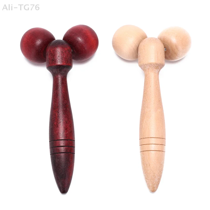 Random Color Wooden Ball Roller Massager Tool for Reflexology Hand Face & Body Relaxing Random Color Wooden Ball Roller Massager Tool for Reflexology Hand Face & Body Relaxing