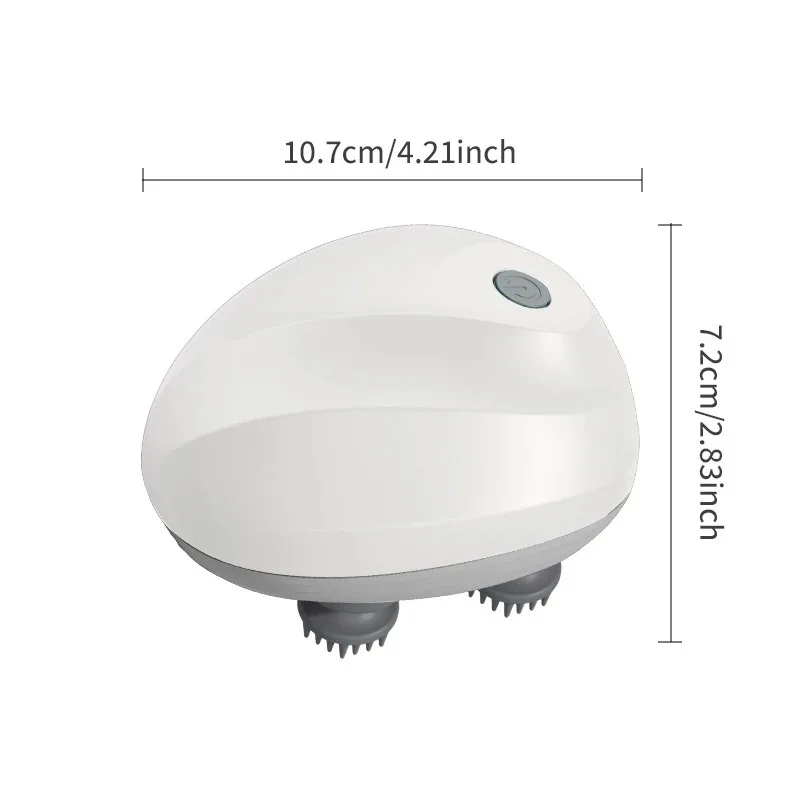 Electric Head Massager USB Rechargable Scalp Massager Body Massage Health Care Shoulder Neck Deep Tissue Kneading Massage Gift - Image 6