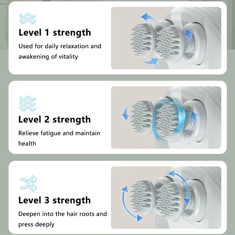 Electric Head Massager USB Rechargable Scalp Massager Body Massage Health Care Shoulder Neck Deep Tissue Kneading Massage Gift Electric Head Massager USB Rechargable Scalp Massager Body Massage Health Care Shoulder Neck Deep Tissue Kneading Massage Gift