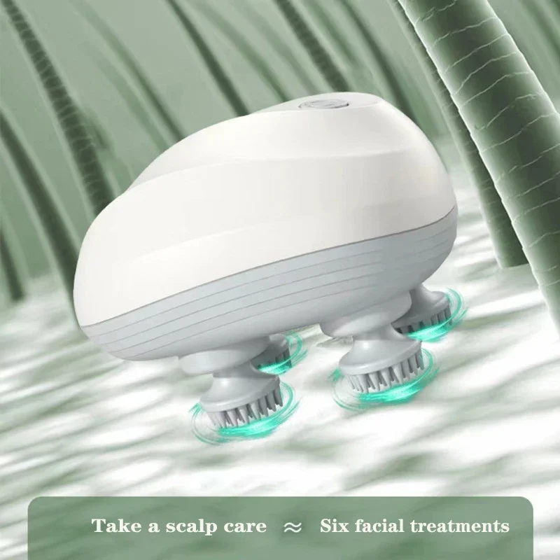Electric Head Massager USB Rechargable Scalp Massager Body Massage Health Care Shoulder Neck Deep Tissue Kneading Massage Gift Electric Head Massager USB Rechargable Scalp Massager Body Massage Health Care Shoulder Neck Deep Tissue Kneading Massage Gift