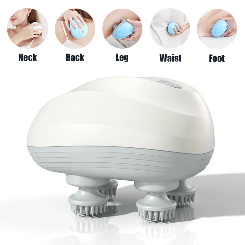 Electric Head Massager USB Rechargable Scalp Massager Body Massage Health Care Shoulder Neck Deep Tissue Kneading Massage Gift Electric Head Massager USB Rechargable Scalp Massager Body Massage Health Care Shoulder Neck Deep Tissue Kneading Massage Gift