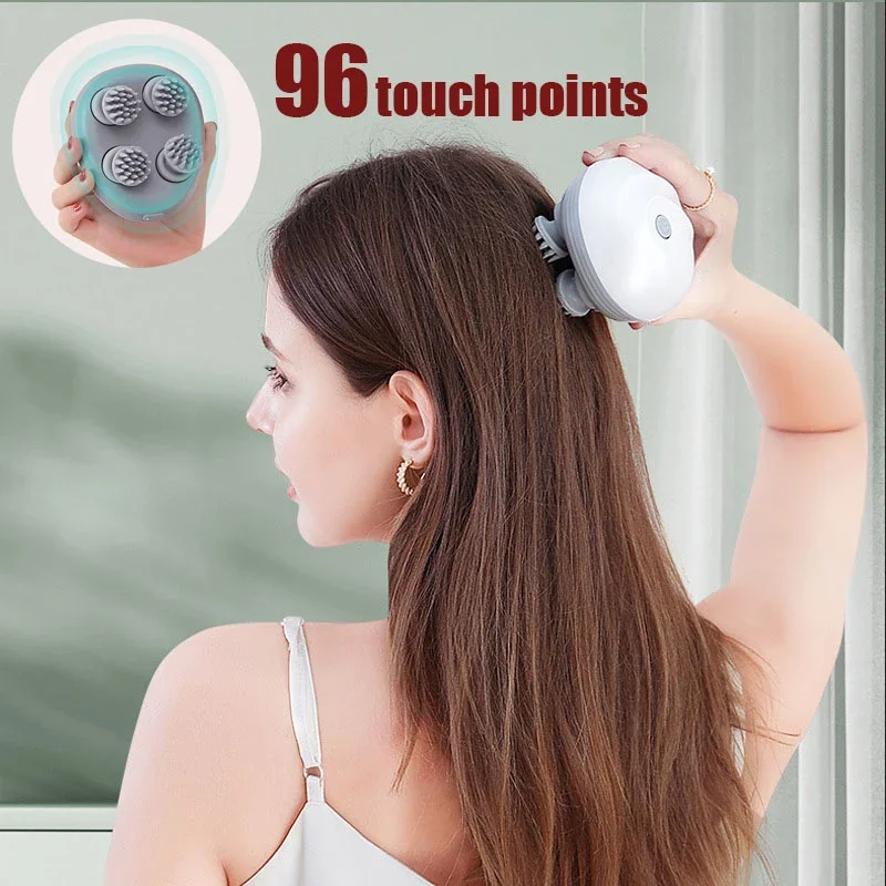 Electric Head Massager USB Rechargable Scalp Massager Body Massage Health Care Shoulder Neck Deep Tissue Kneading Massage Gift Electric Head Massager USB Rechargable Scalp Massager Body Massage Health Care Shoulder Neck Deep Tissue Kneading Massage Gift