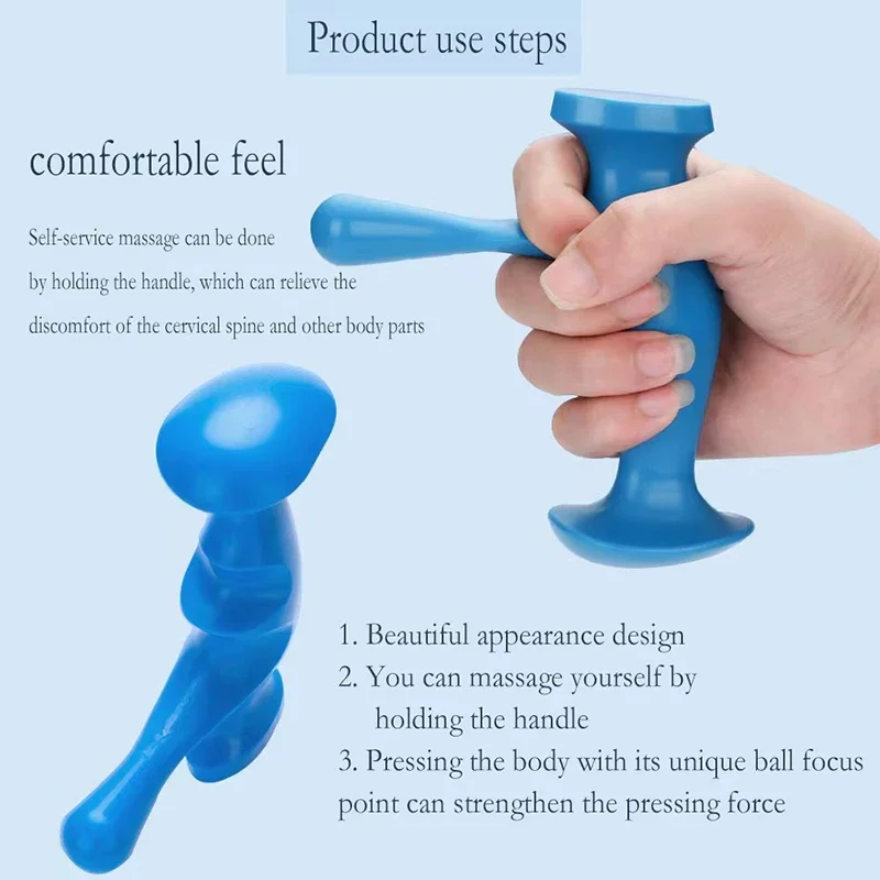 Manual Muscle Trigger Point Massager - Handheld Press & Acupressure Tool for Fascia & Muscle Relaxation, Myofascial Release Manual Muscle Trigger Point Massager - Handheld Press & Acupressure Tool for Fascia & Muscle Relaxation, Myofascial Release