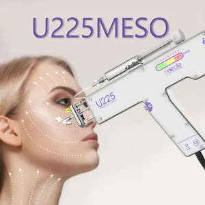 Portable Hair Facial Scalp Mesogun Vibrator U225 PRP Injector Mesotherapy Gun Needle Free Skin Rejuvenation Water Light Machine
