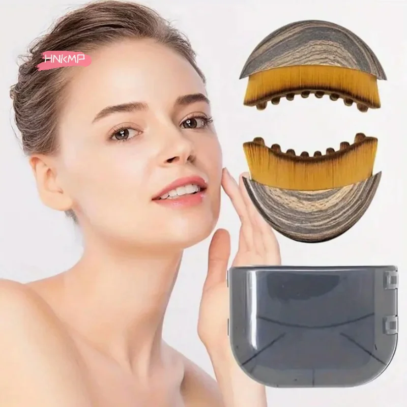 S Size Lymphatic Contour Face Brush for Dry Brushing - Face Massager Tool for Sculpting And Skin Massage - Image 3