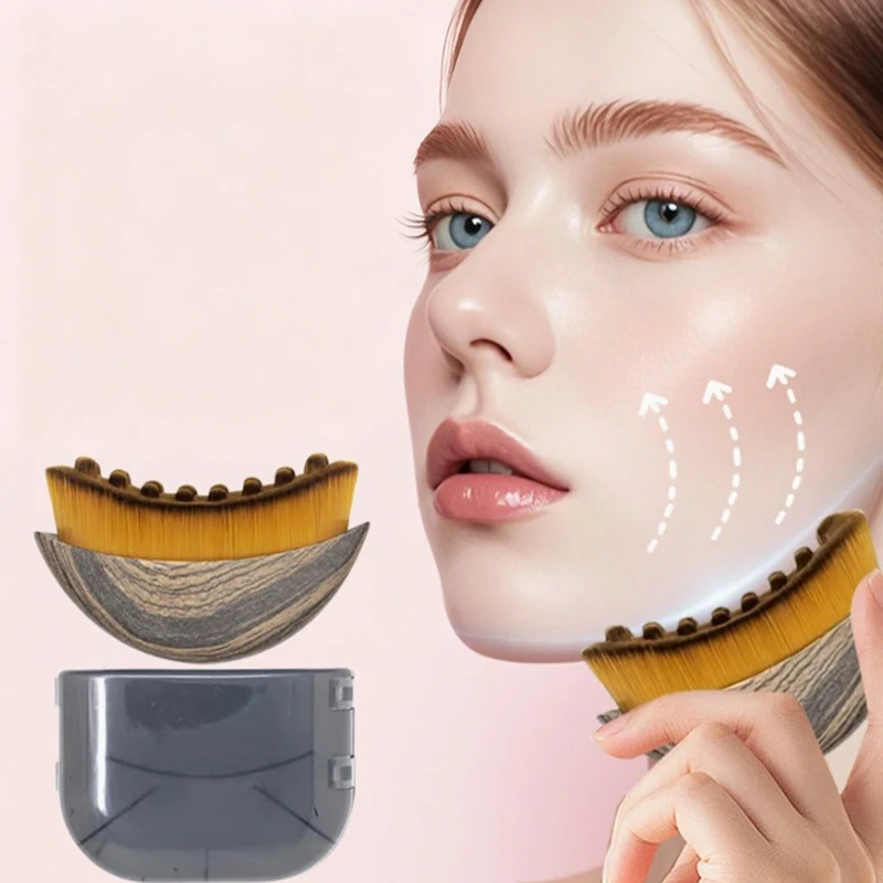 S Size Lymphatic Contour Face Brush for Dry Brushing - Face Massager Tool for Sculpting And Skin Massage S Size Lymphatic Contour Face Brush for Dry Brushing - Face Massager Tool for Sculpting And Skin Massage