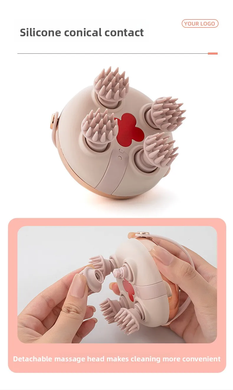 Head Massage Instrument Rechargeable Head Massager Scalp Stress Relax Body MassageWaterproof Handheld Hair Scalp massager Head Massage Instrument Rechargeable Head Massager Scalp Stress Relax Body MassageWaterproof Handheld Hair Scalp massager