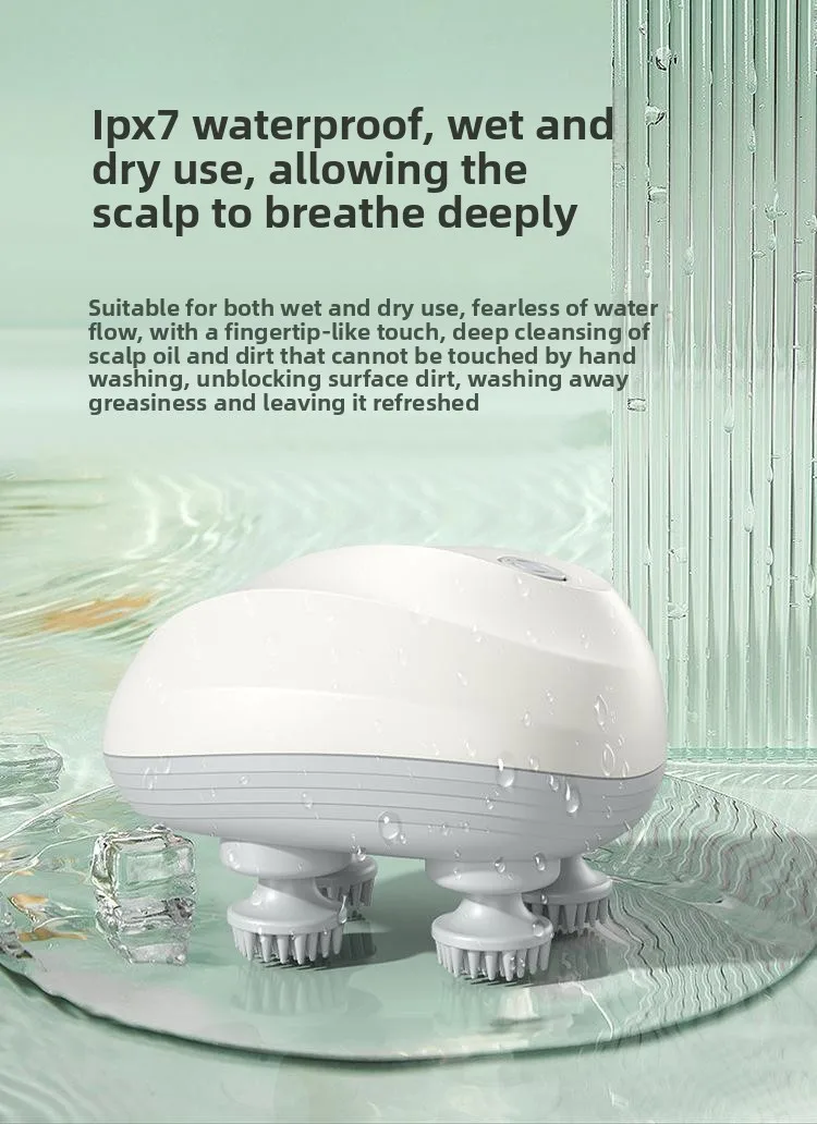 Head Massage Instrument Rechargeable Head Massager Scalp Stress Relax Body MassageWaterproof Handheld Hair Scalp massager Head Massage Instrument Rechargeable Head Massager Scalp Stress Relax Body MassageWaterproof Handheld Hair Scalp massager