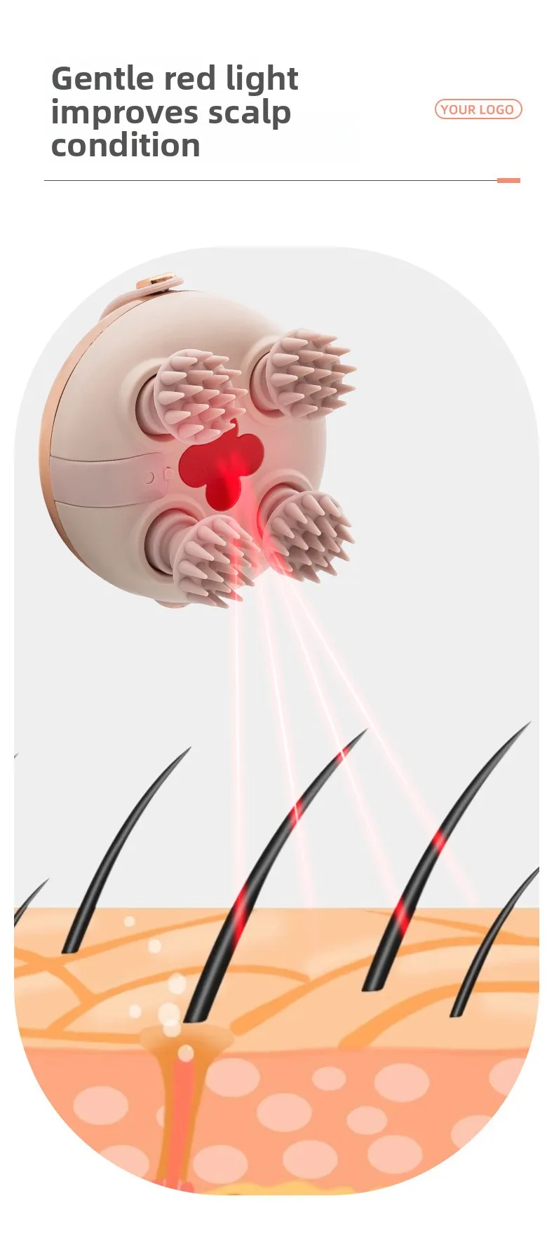 Head Massage Instrument Rechargeable Head Massager Scalp Stress Relax Body MassageWaterproof Handheld Hair Scalp massager Head Massage Instrument Rechargeable Head Massager Scalp Stress Relax Body MassageWaterproof Handheld Hair Scalp massager