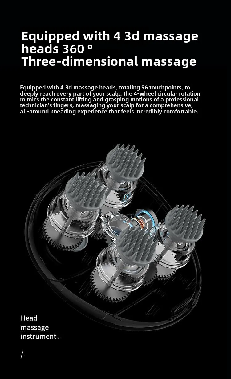 Head Massage Instrument Rechargeable Head Massager Scalp Stress Relax Body MassageWaterproof Handheld Hair Scalp massager Head Massage Instrument Rechargeable Head Massager Scalp Stress Relax Body MassageWaterproof Handheld Hair Scalp massager