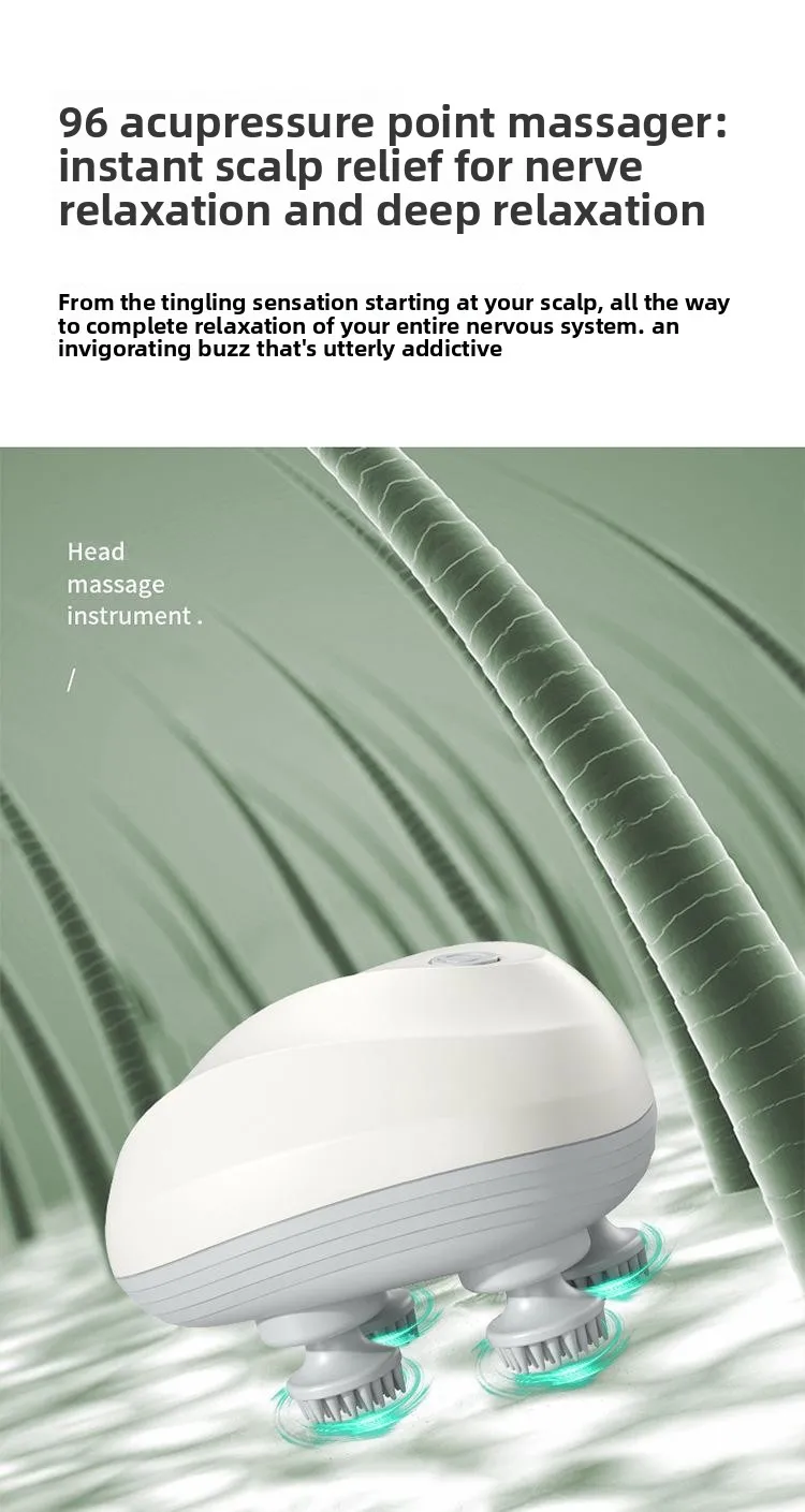 Head Massage Instrument Rechargeable Head Massager Scalp Stress Relax Body MassageWaterproof Handheld Hair Scalp massager Head Massage Instrument Rechargeable Head Massager Scalp Stress Relax Body MassageWaterproof Handheld Hair Scalp massager