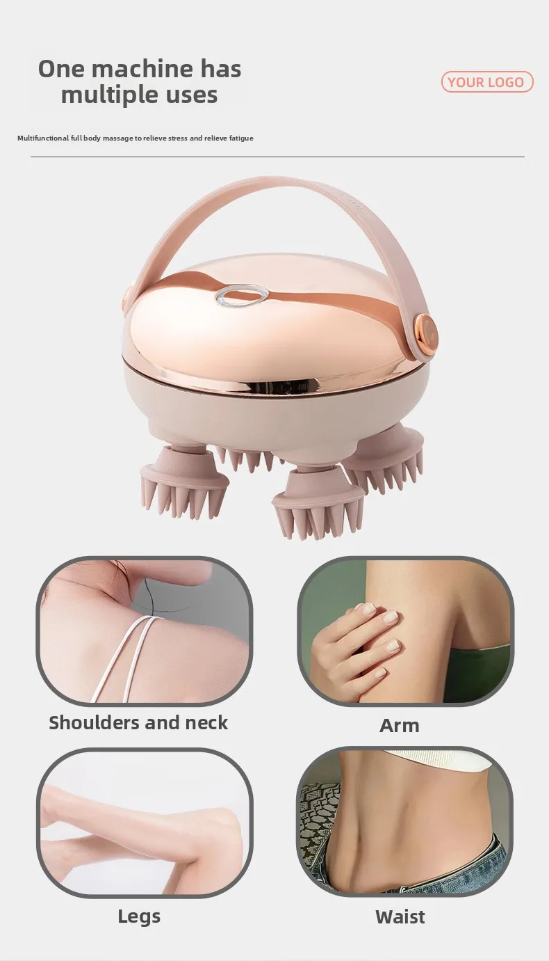 Head Massage Instrument Rechargeable Head Massager Scalp Stress Relax Body MassageWaterproof Handheld Hair Scalp massager Head Massage Instrument Rechargeable Head Massager Scalp Stress Relax Body MassageWaterproof Handheld Hair Scalp massager