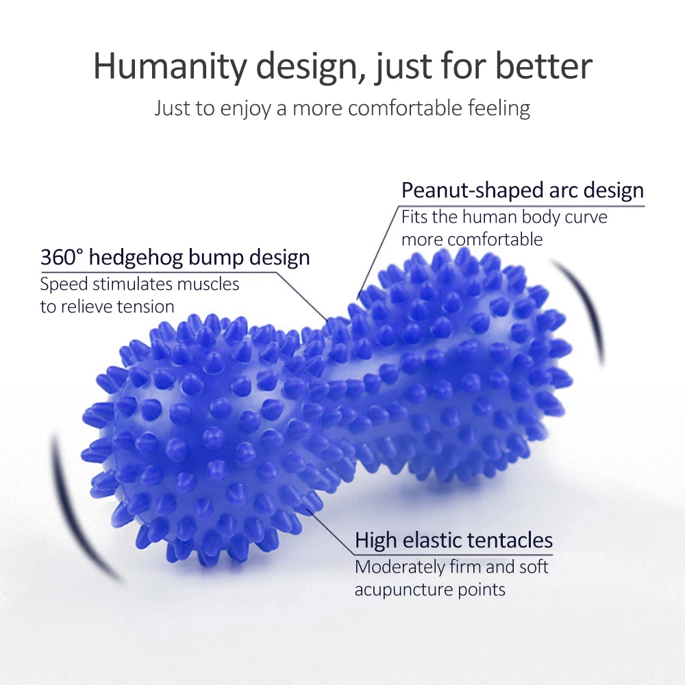 1PCS Peanut Massage Ball, Double Lacrosse Massage Roller Ball for Deep Tissue Muscle Massage,Physical Therapy Myofascial Release 1PCS Peanut Massage Ball, Double Lacrosse Massage Roller Ball for Deep Tissue Muscle Massage,Physical Therapy Myofascial Release