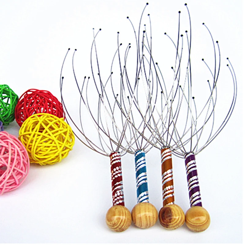 Octopus Head Massager Scalp Massager Relaxation Relief Body Massager Remove Muscle Tension Tiredness Metal Head Relax Massager - Image 2