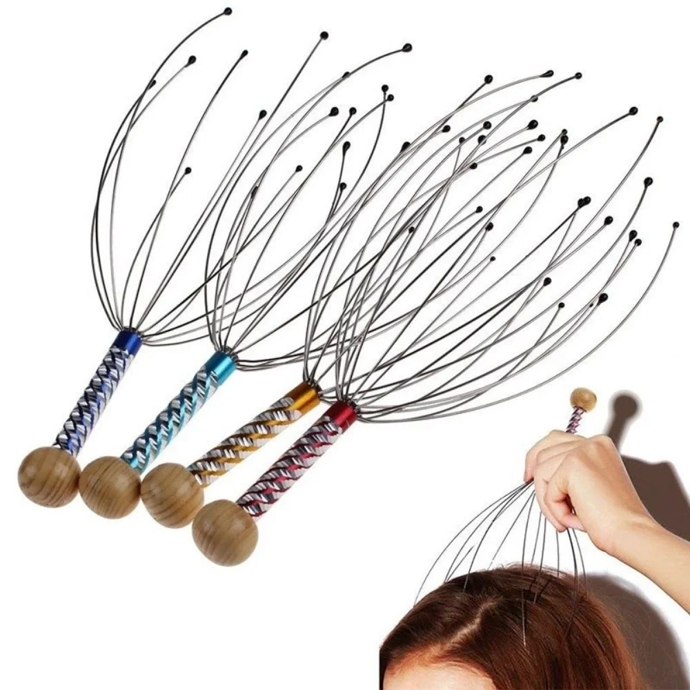 Octopus Head Massager Scalp Massager Relaxation Relief Body Massager Remove Muscle Tension Tiredness Metal Head Relax Massager Octopus Head Massager Scalp Massager Relaxation Relief Body Massager Remove Muscle Tension Tiredness Metal Head Relax Massager