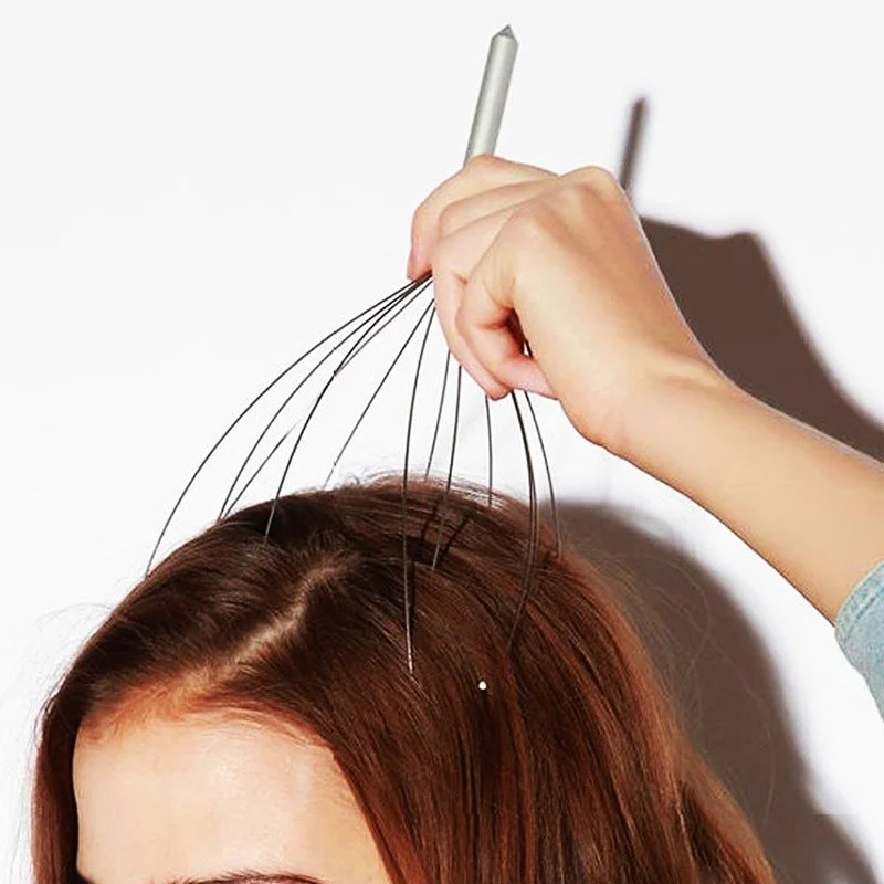 Octopus Head Massager Scalp Massager Relaxation Relief Body Massager Remove Muscle Tension Tiredness Metal Head Relax Massager - Image 3