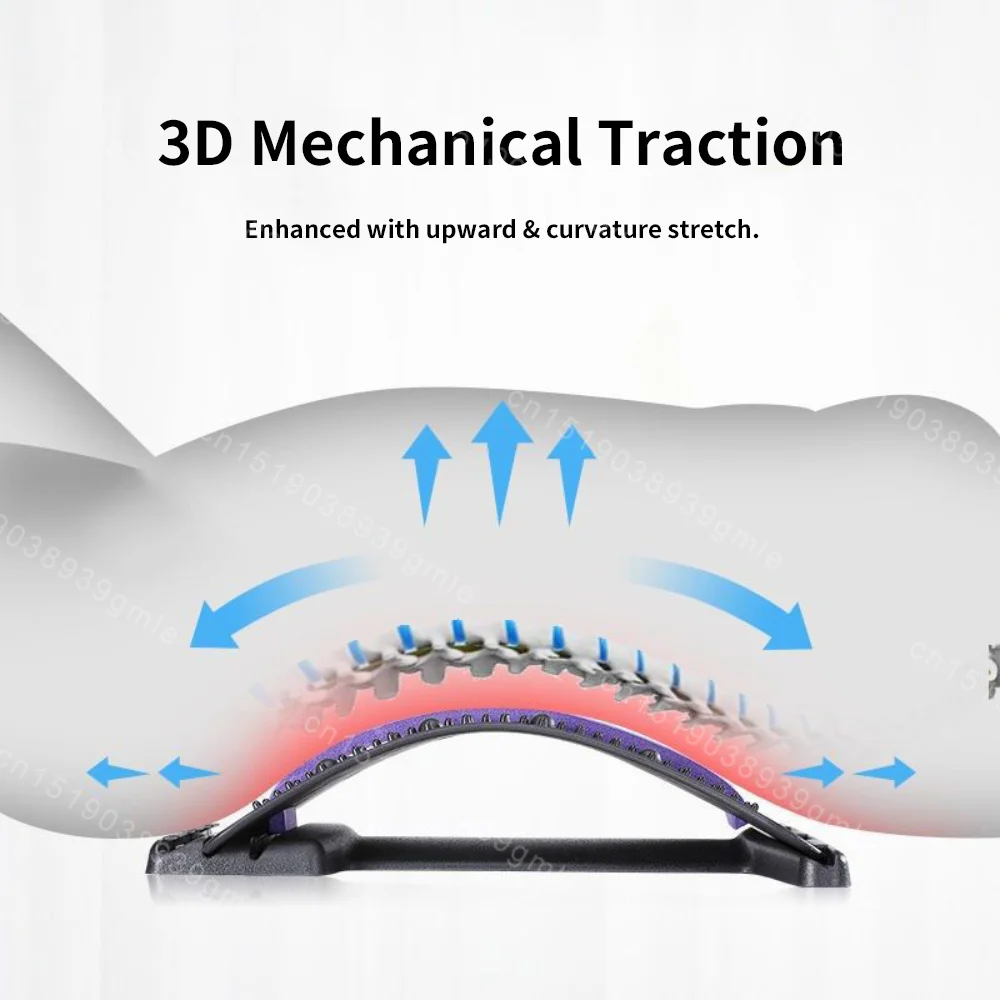 Back Stretcher Adjustable Massager Multi-Level Waist Neck Fitness Lumbar Cervical Spine Cervical Spine Support Massager Tools Back Stretcher Adjustable Massager Multi-Level Waist Neck Fitness Lumbar Cervical Spine Cervical Spine Support Massager Tools