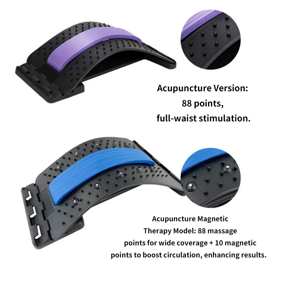 Back Stretcher Adjustable Massager Multi-Level Waist Neck Fitness Lumbar Cervical Spine Cervical Spine Support Massager Tools Back Stretcher Adjustable Massager Multi-Level Waist Neck Fitness Lumbar Cervical Spine Cervical Spine Support Massager Tools