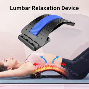 Back Stretcher Adjustable Massager Multi-Level Waist Neck Fitness Lumbar Cervical Spine Cervical Spine Support Massager Tools