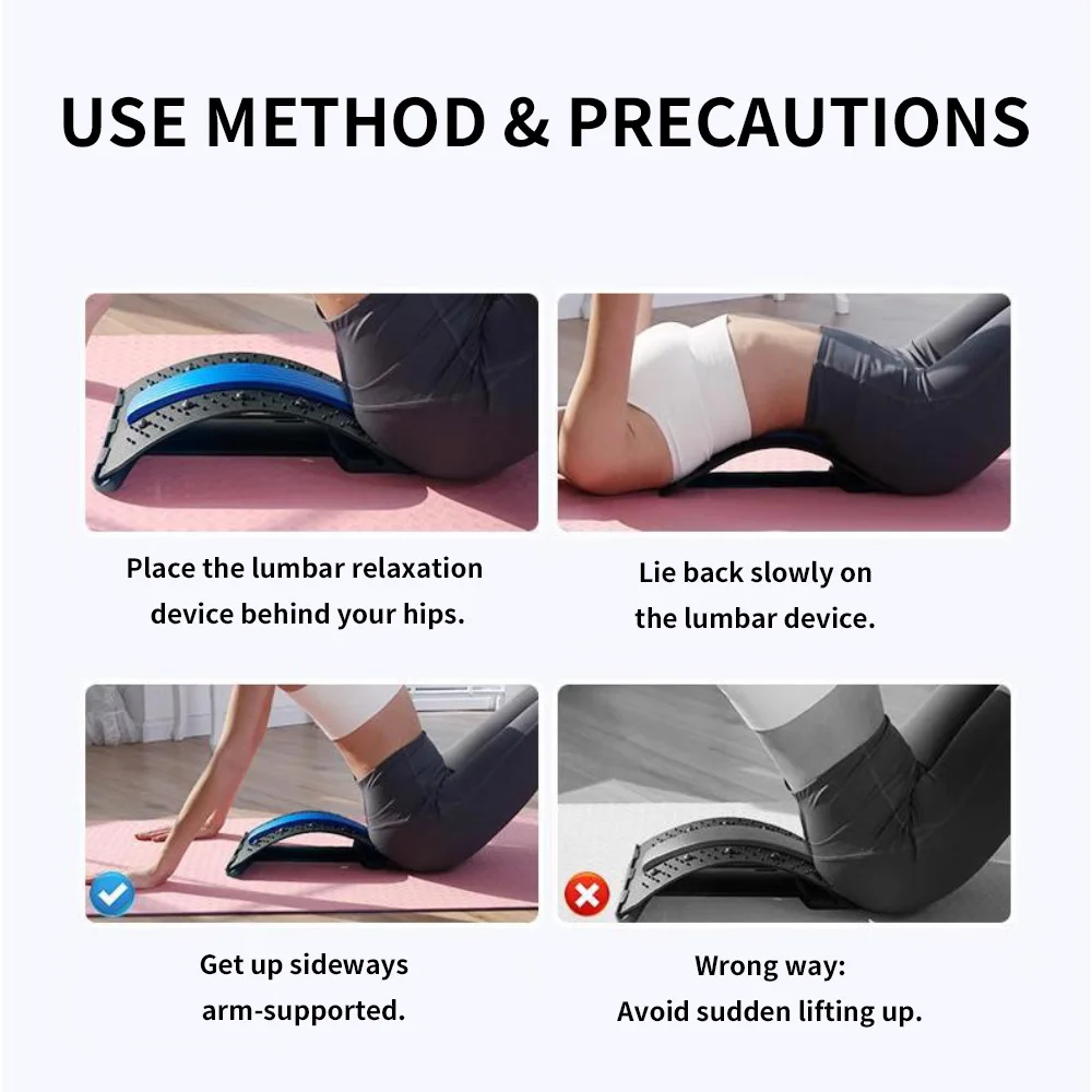 Back Stretcher Adjustable Massager Multi-Level Waist Neck Fitness Lumbar Cervical Spine Cervical Spine Support Massager Tools - Image 6