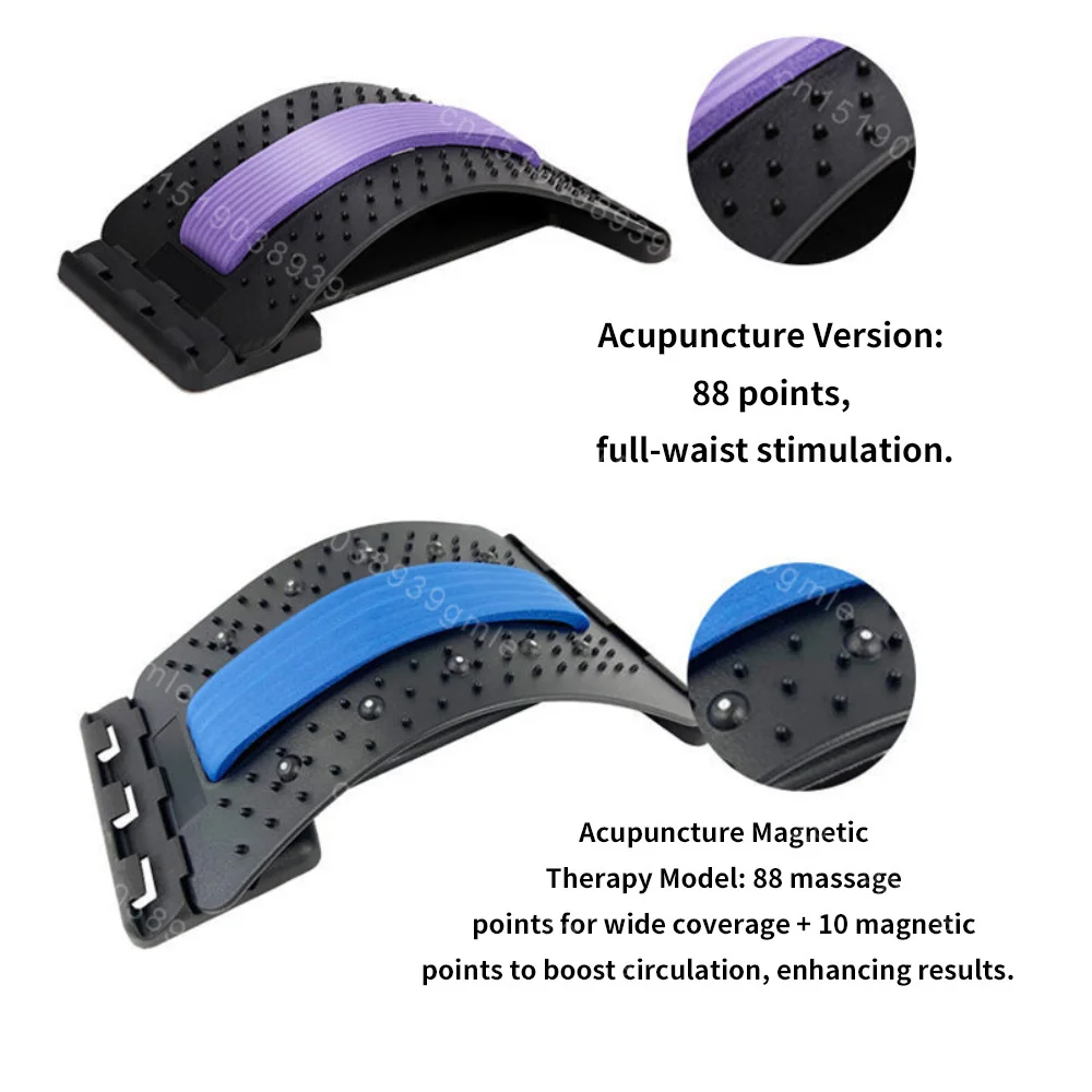 Back Stretcher Adjustable Massager Multi-Level Waist Neck Fitness Lumbar Cervical Spine Cervical Spine Support Massager Tools Back Stretcher Adjustable Massager Multi-Level Waist Neck Fitness Lumbar Cervical Spine Cervical Spine Support Massager Tools