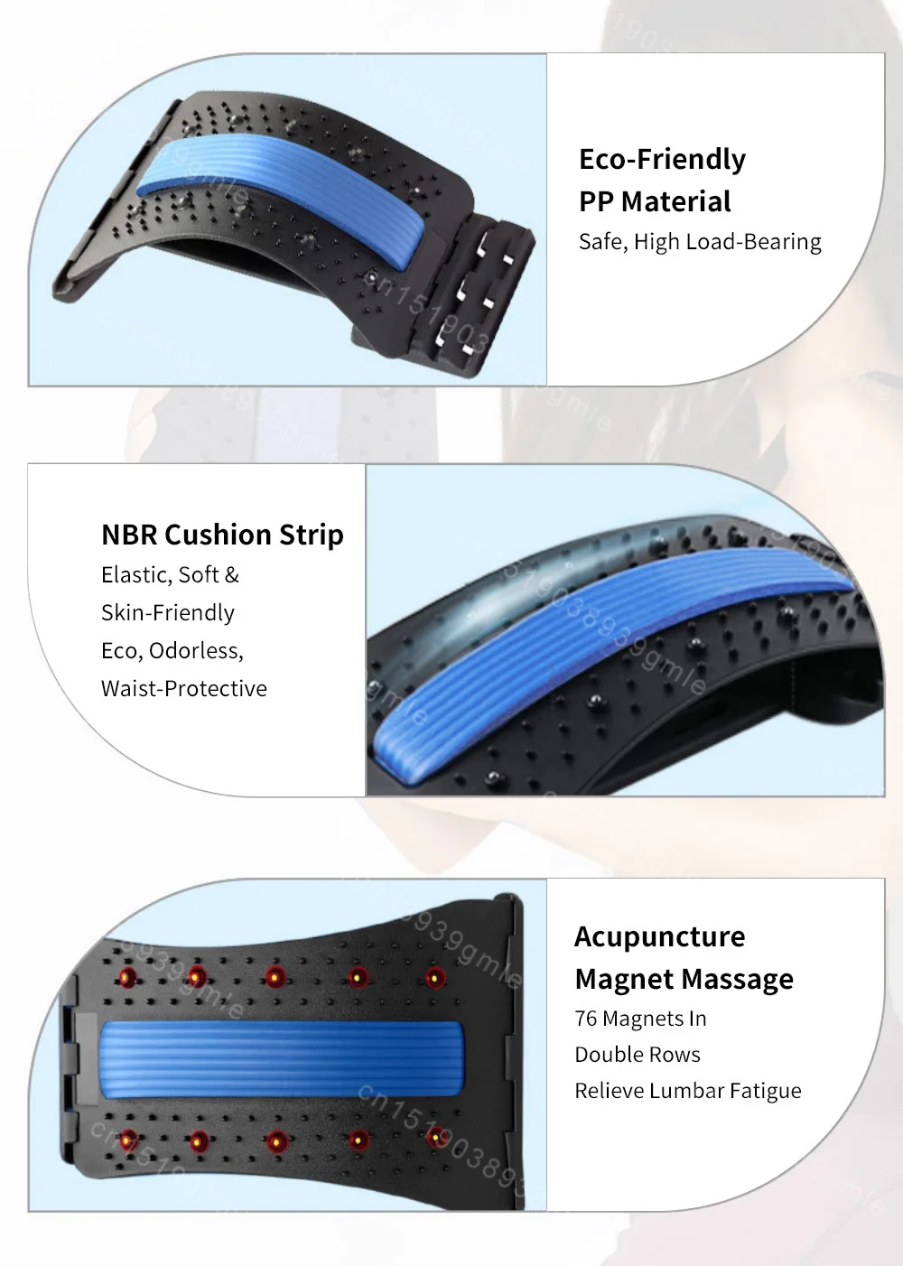 Back Stretcher Adjustable Massager Multi-Level Waist Neck Fitness Lumbar Cervical Spine Cervical Spine Support Massager Tools Back Stretcher Adjustable Massager Multi-Level Waist Neck Fitness Lumbar Cervical Spine Cervical Spine Support Massager Tools