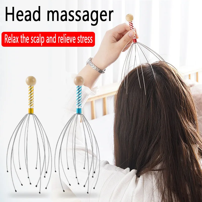 Octopus Head Massager Scalp Massagers With Claws Handheld Deep Relaxation Hair Stimulation And Stress Relief Massage TPAMQ001 Octopus Head Massager Scalp Massagers With Claws Handheld Deep Relaxation Hair Stimulation And Stress Relief Massage TPAMQ001